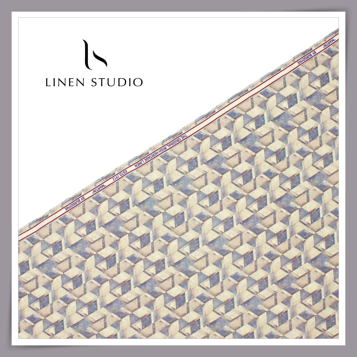 Burgoyne Linen 90% Cotton 10% Digital Printed - Pastel Abstract (NEW)