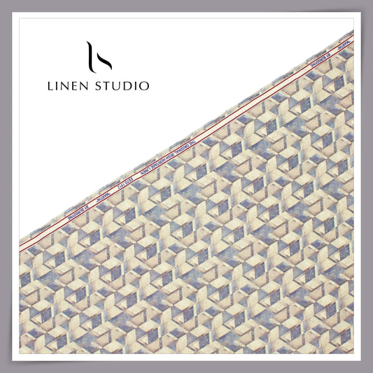 Burgoyne Linen 90% Cotton 10% Digital Printed - Pastel Abstract (NEW)