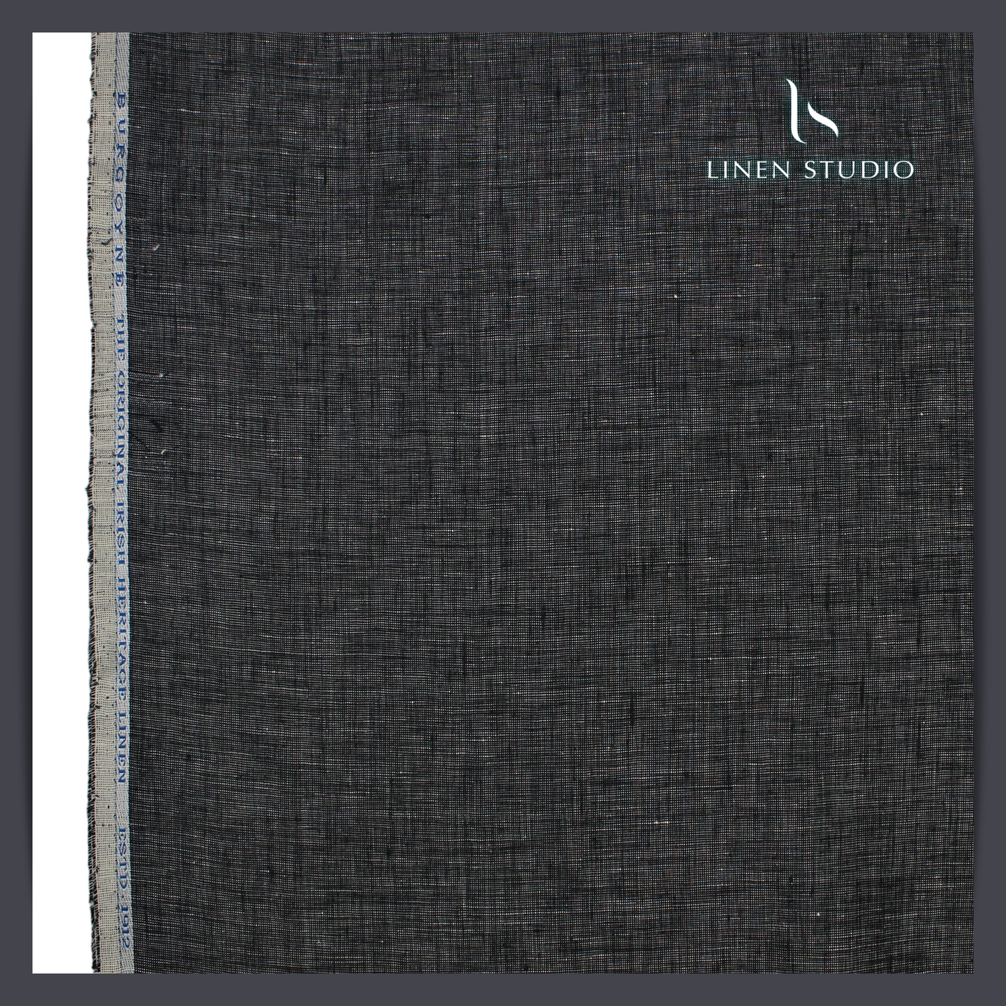 Burgoyne Premium Suiting - Greyish Black - Linen Studio