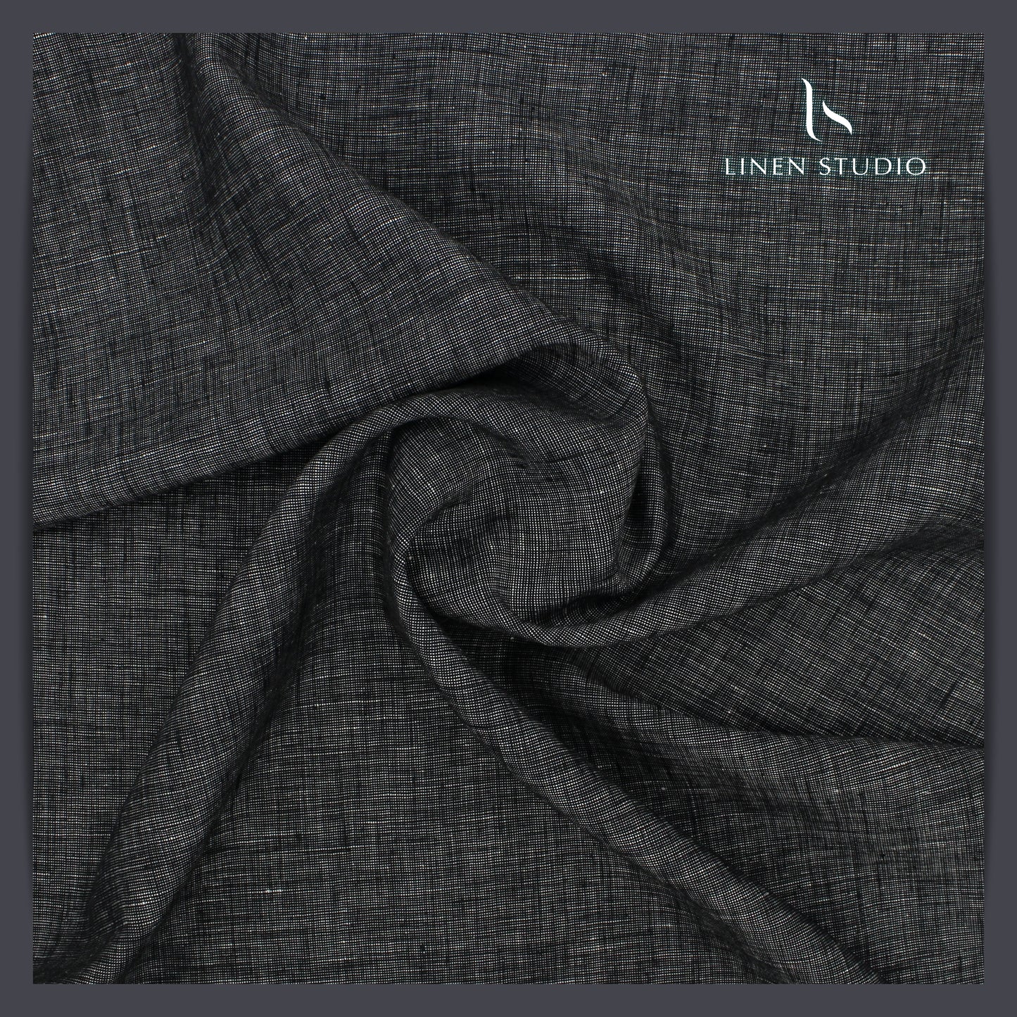 Burgoyne Premium Suiting - Greyish Black - Linen Studio