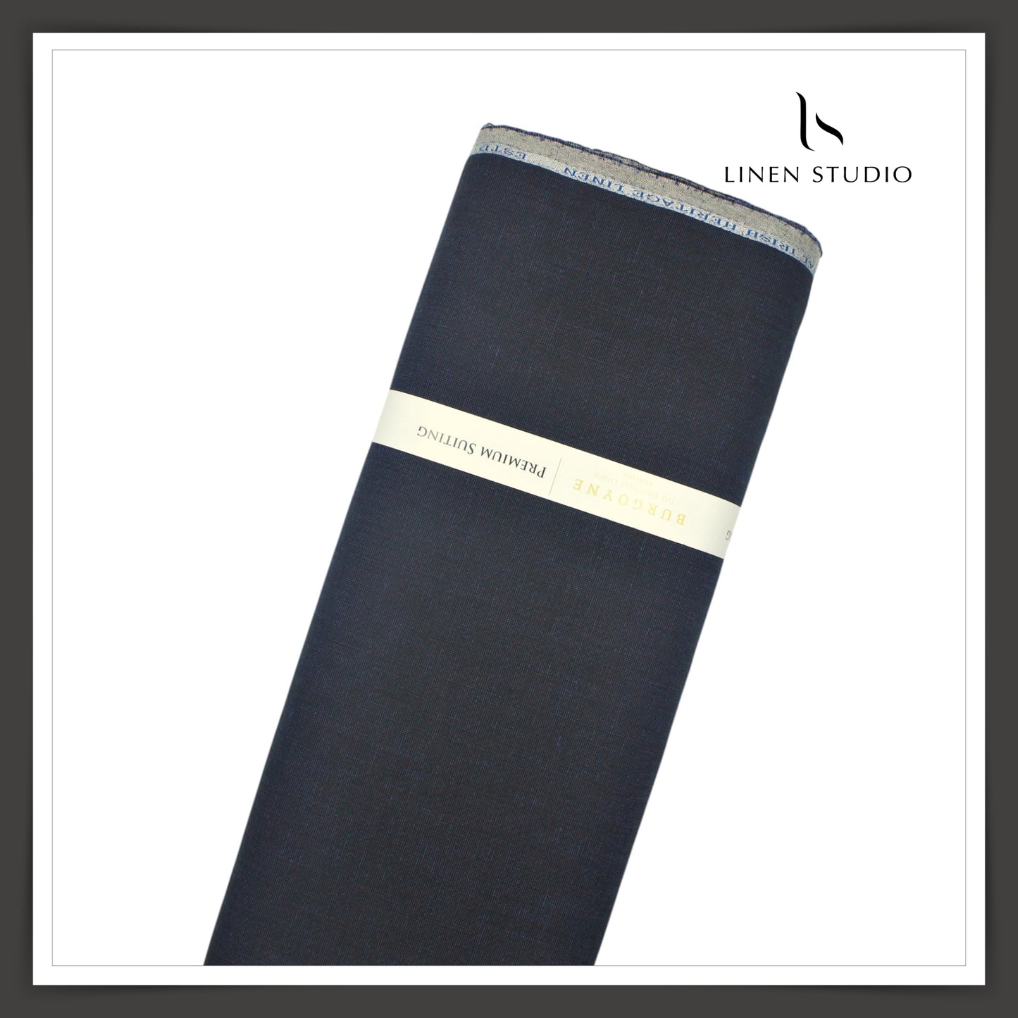 Burgoyne Pure Linen Premium Pick N Pick Textured Suiting - Soft Blue (NEW)