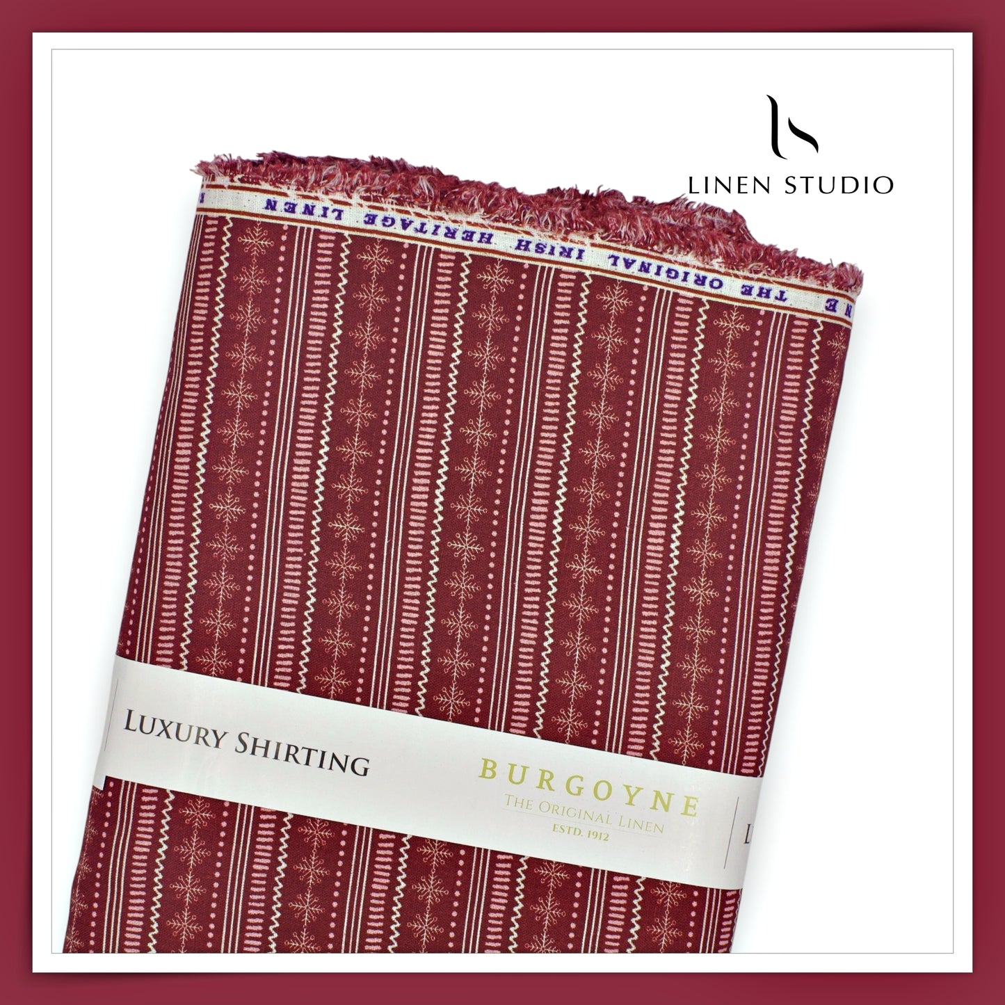 Burgoyne 70 Lea Premium Linen Digital Print - Merlot Wine (Fastest Selling)