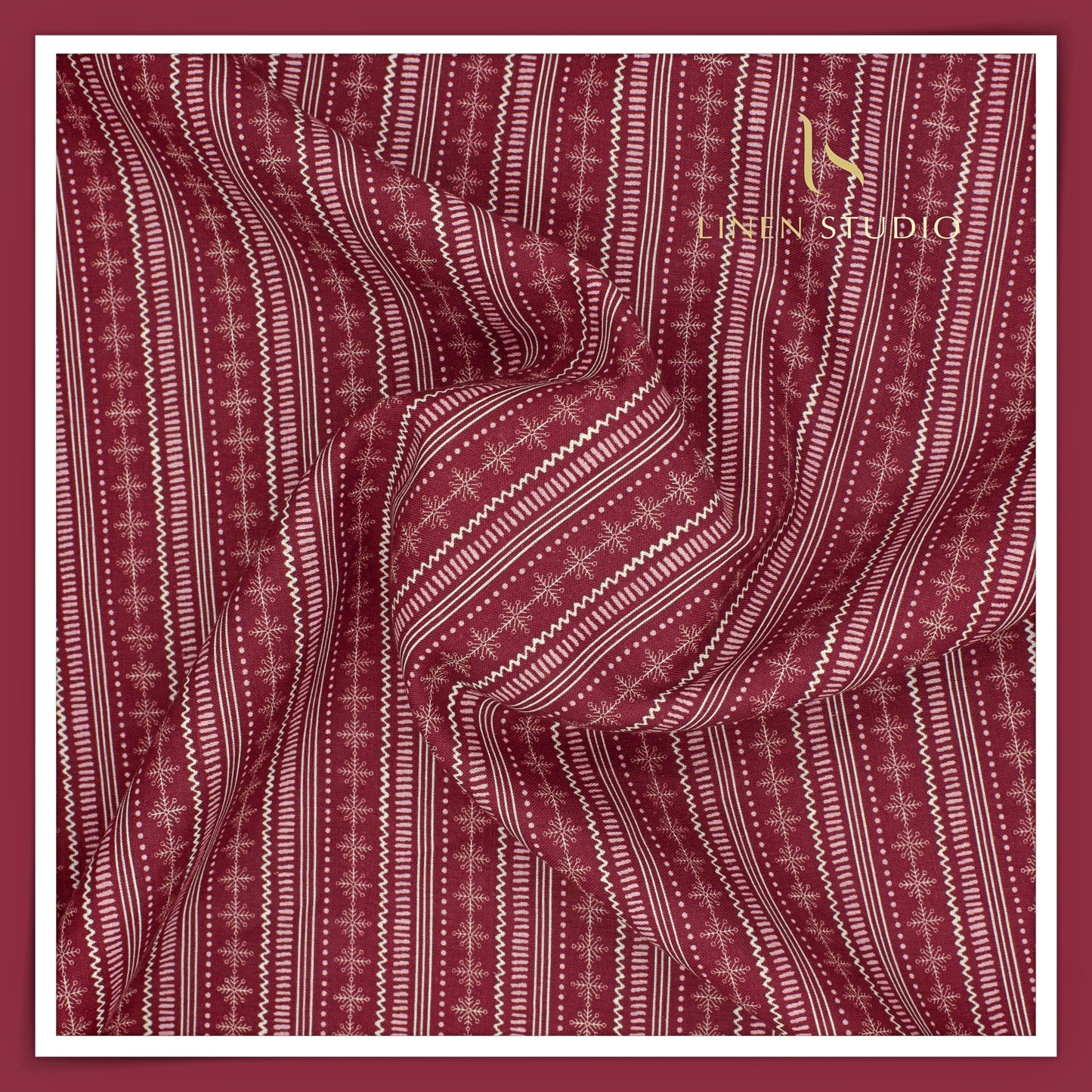 Burgoyne 70 Lea Premium Linen Digital Print - Merlot Wine (Fastest Selling)