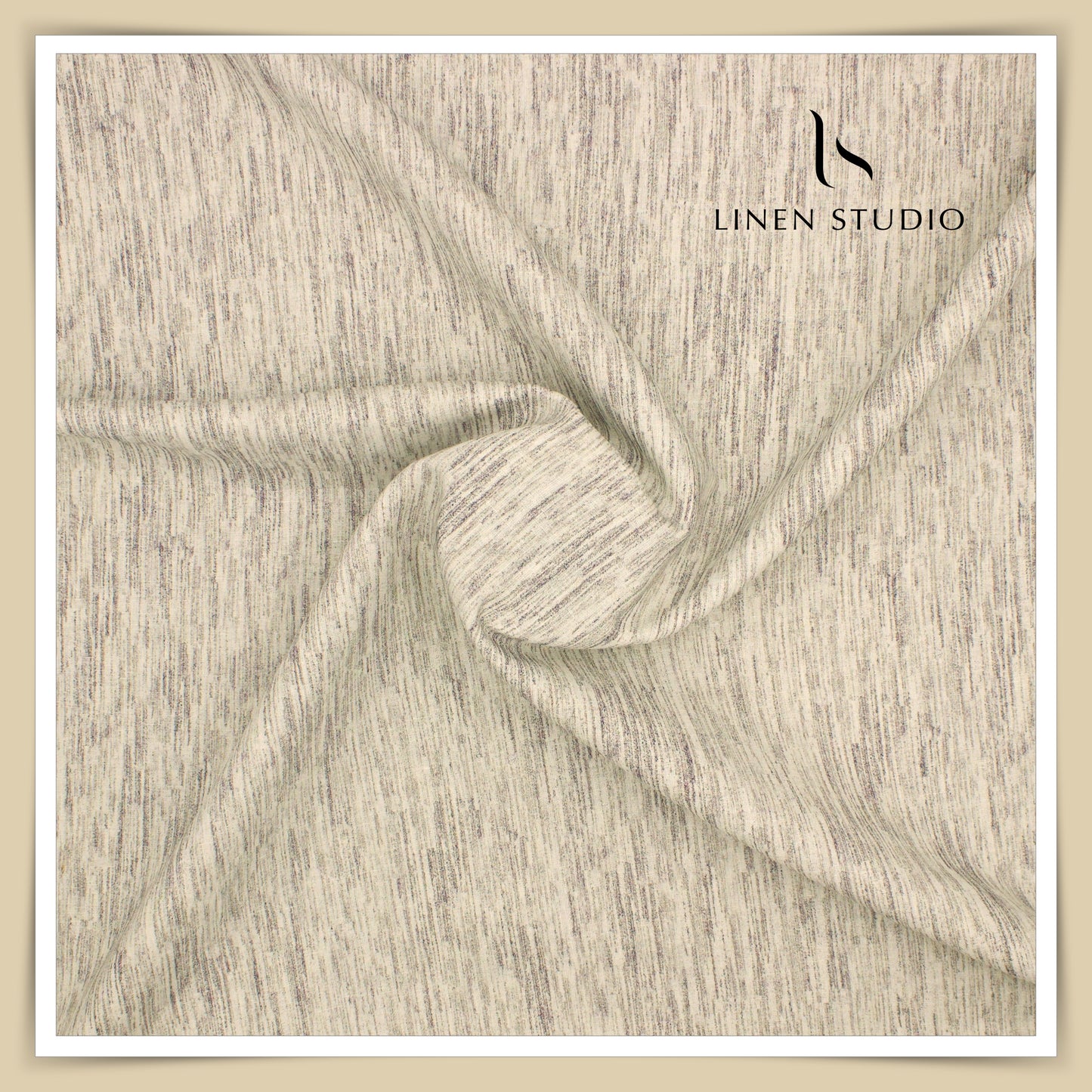 Burgoyne 60 Lea Premium Linen Printed Shirting - Dusty Wood Finish (NEW)