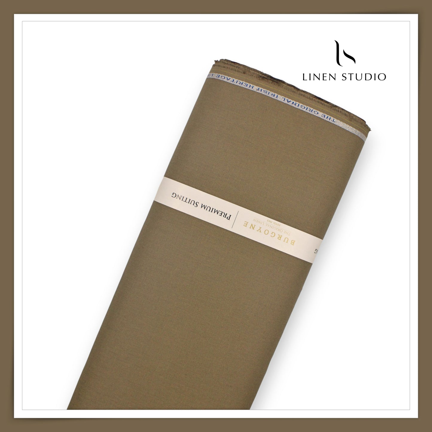 Burgoyne Premium Linen 40 Lea Suiting - Roman Brown (NEW)