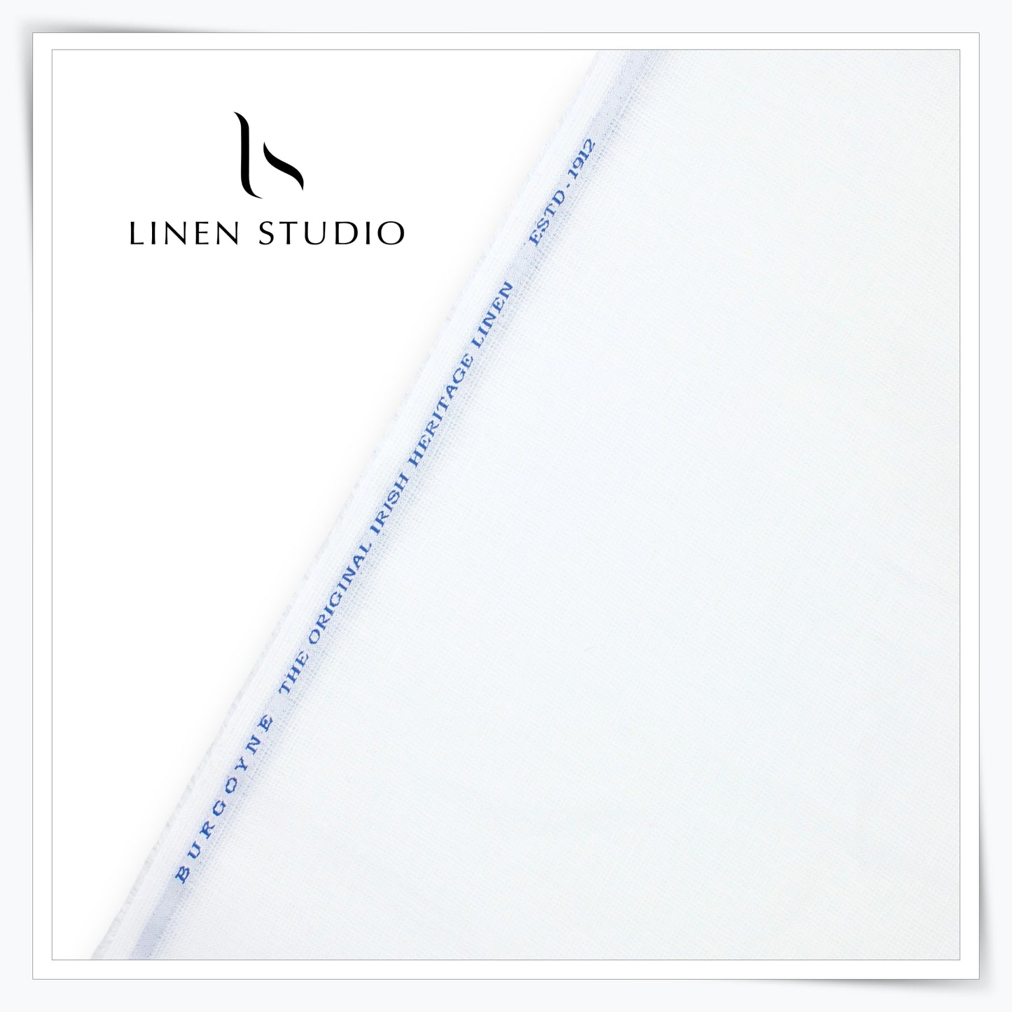 70 Lea Close Netted Shirting by Burgoyne - Bright White (zoom in)