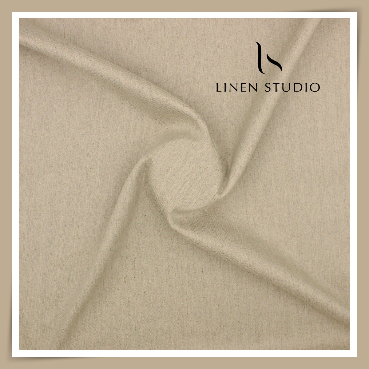 Burgoyne Linen Cotton Stretchable Suiting - Oatmeal (NEW) (55 inches width - will require more fabric)