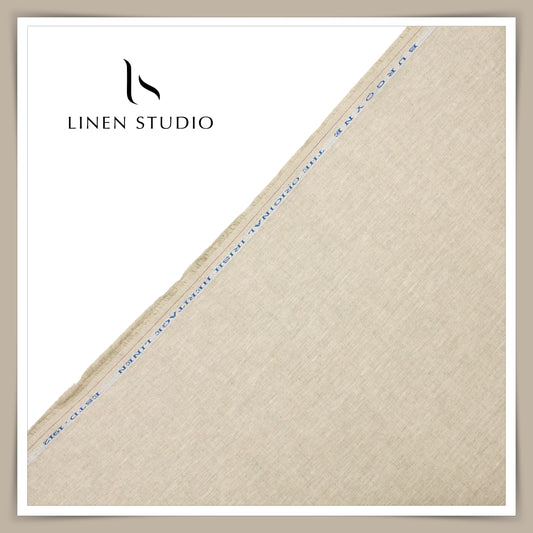 Burgoyne Pure Linen 25 Lea Suiting - Oatmeal (Fastest Selling) (NEW)