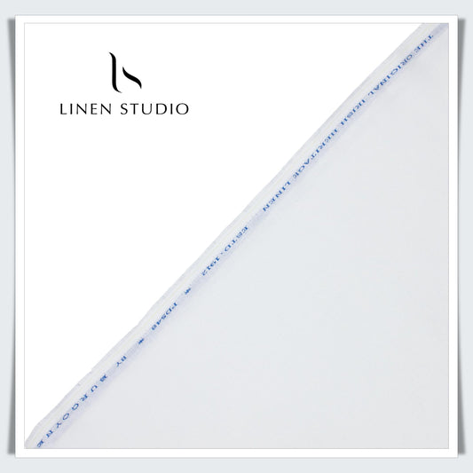 Burgoyne Pure Linen 25 Lea Suiting - White (Fastest Selling)