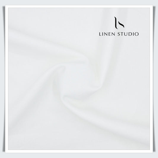 Burgoyne Pure Linen 25 Lea Suiting - White (Fastest Selling)