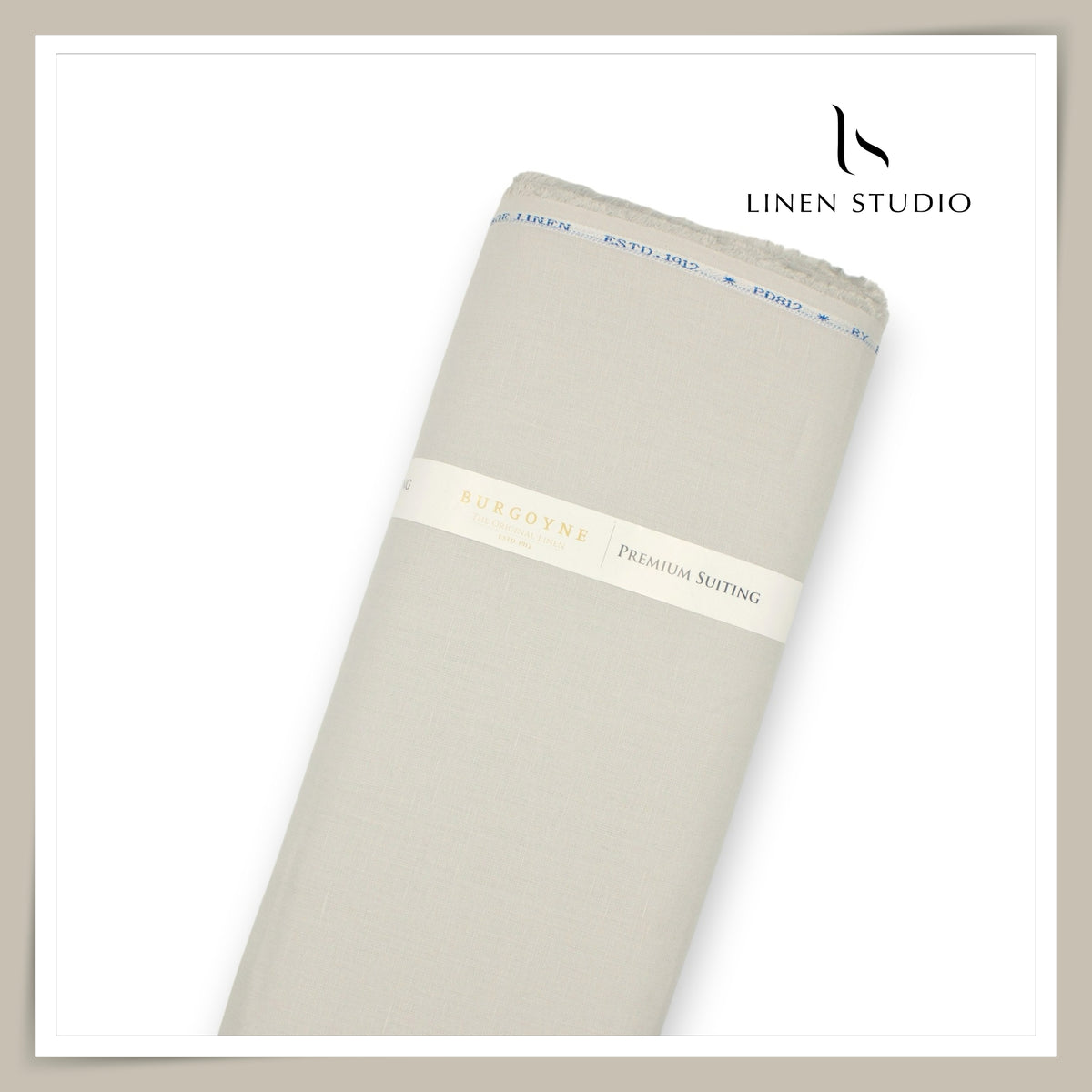Burgoyne Pure Linen Premium 40 Lea Suiting - 307 Grey (NEW)