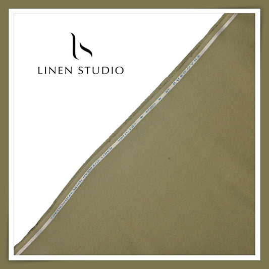 Burgoyne Pure Linen Premium 40 Lea Suiting - Artichoke (NEW)