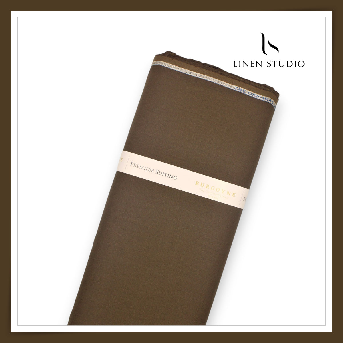 Burgoyne Pure Linen Premium 40 Lea Suiting - Coyote Brown (NEW)
