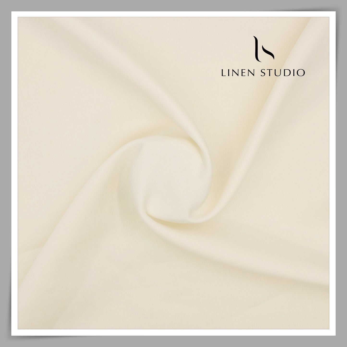 80 CM SUITING - BURGOYNE 40 LEA PURE LINEN SUITING CREAM EB 109 (FLAT RATE)
