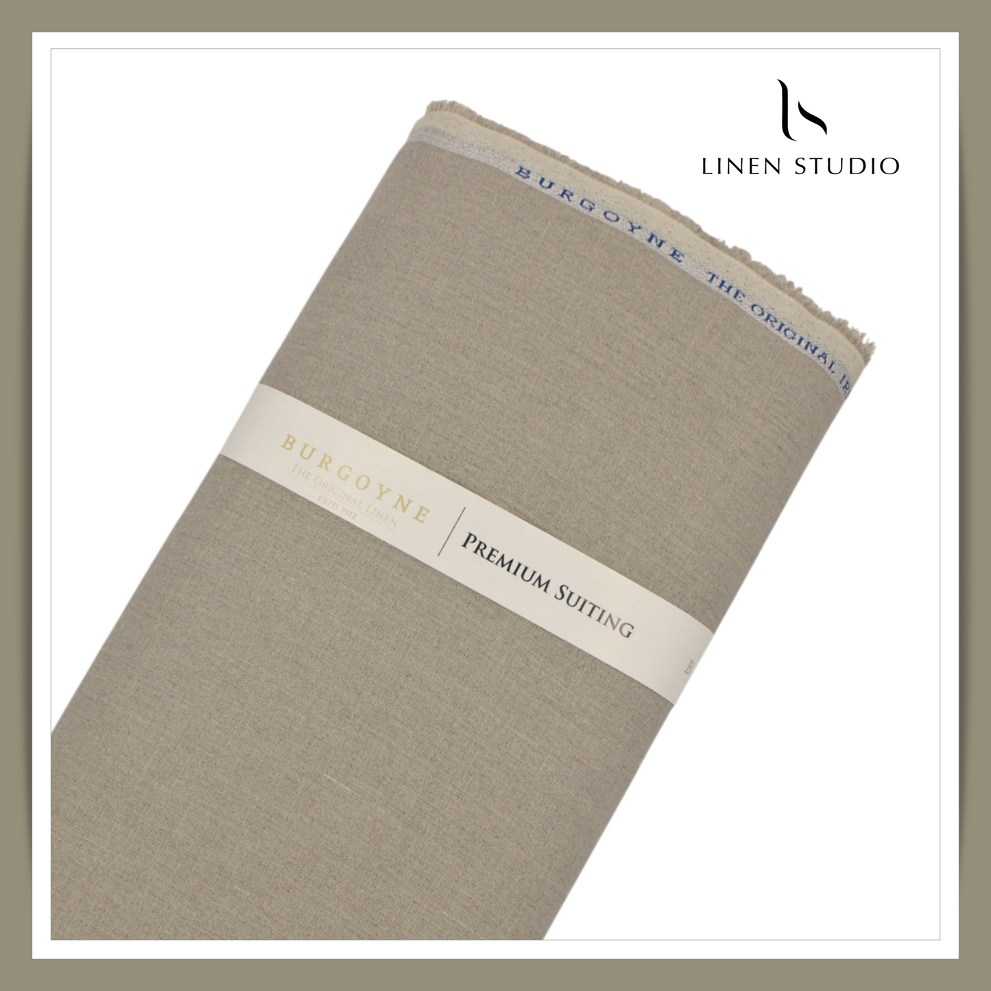 40 Lea Premium Linen Suiting by Burgoyne - Flaxen Natural (NEW)