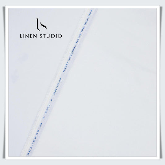 Burgoyne Pure Linen 40 Lea Suiting - White (Fastest Selling)