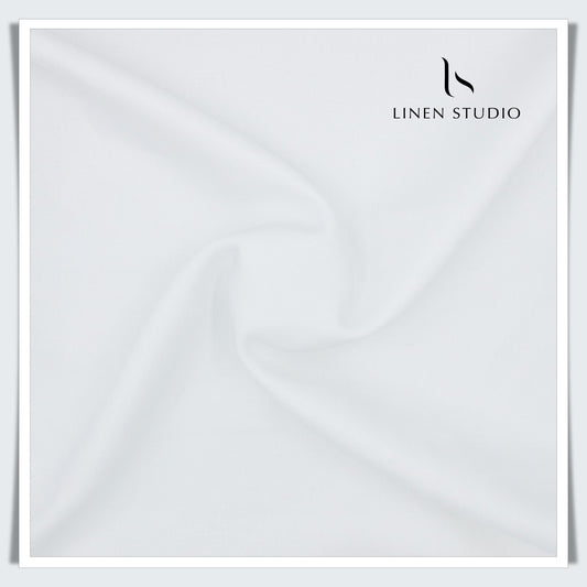 Burgoyne Pure Linen 40 Lea Suiting - White (Fastest Selling)