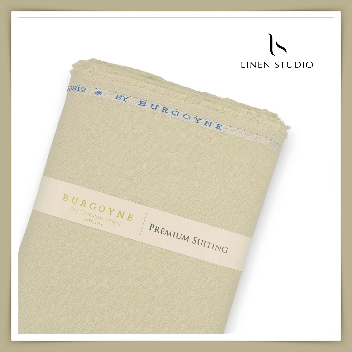 Burgoyne Premium Linen Suiting - Pastel Beige (Summer Collection)