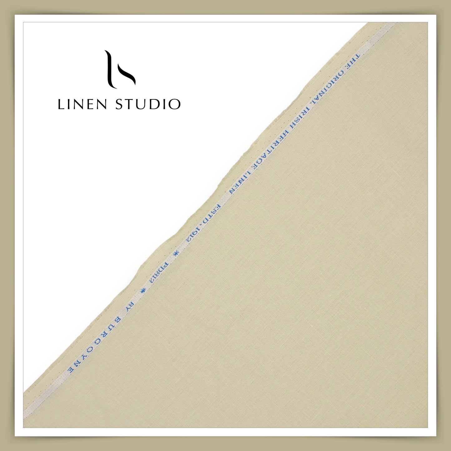 Burgoyne Premium Linen Suiting - Pastel Beige (Summer Collection)