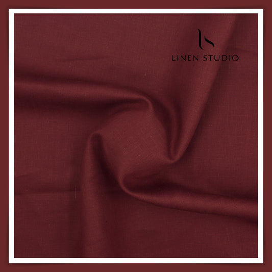 Burgoyne Premium Linen Suiting - Berry Wine (Summer Collection)