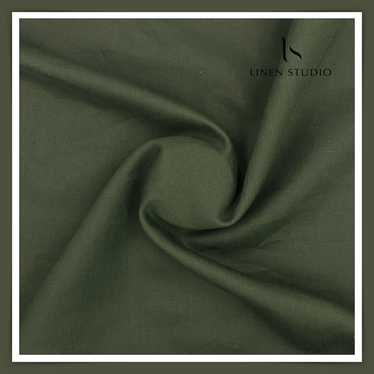 Burgoyne Premium Linen Suiting - Dark Green (Summer Collection)