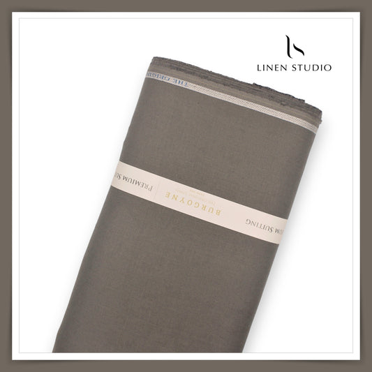 40 Lea Premium Linen Suiting by Burgoyne - Sandstone Grey (NEW)