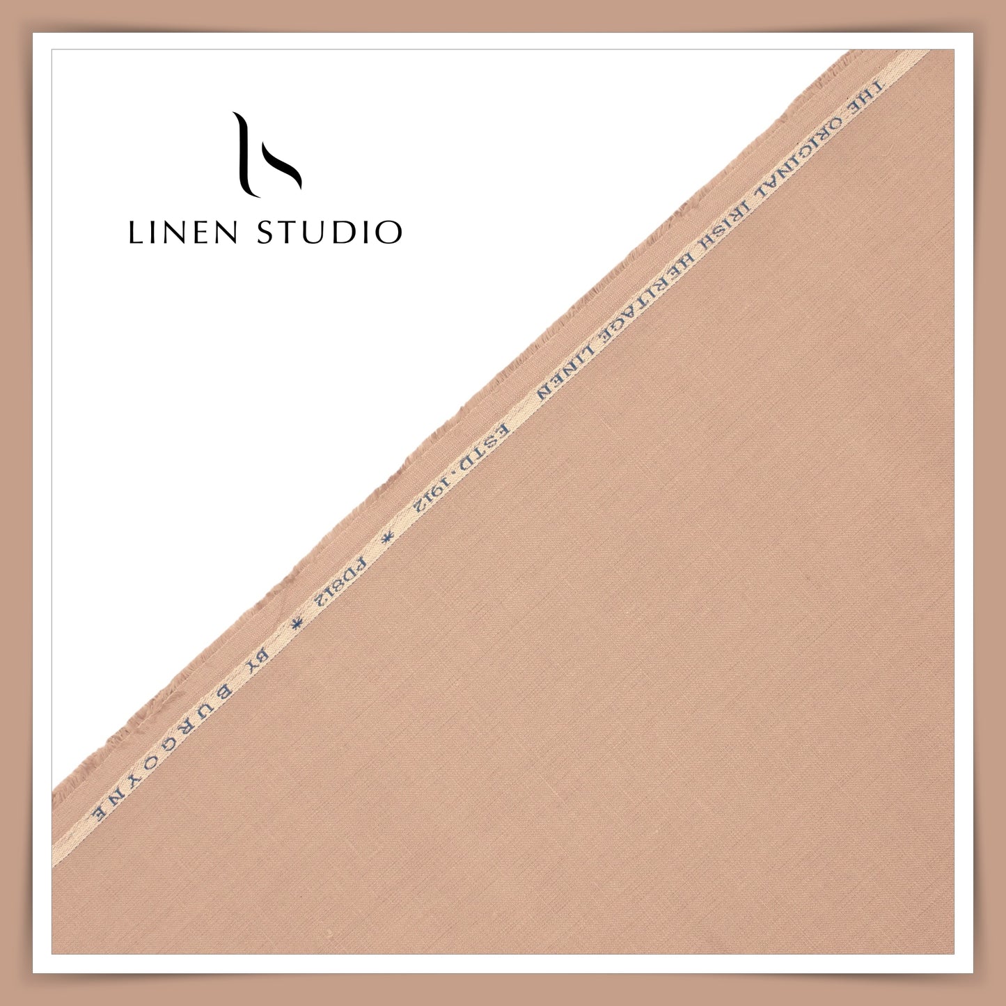 Burgoyne Premium Linen Suiting - Pale Taupe (Summer Collection)