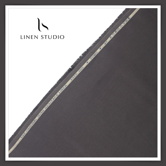 Burgoyne Premium Linen Suiting - Charcoal Grey (Summer Collection)