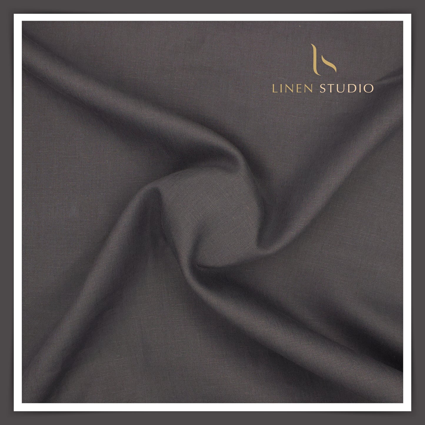Burgoyne Premium Linen Suiting - Charcoal Grey (Summer Collection)