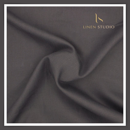 Burgoyne Premium Linen Suiting - Charcoal Grey (Summer Collection)