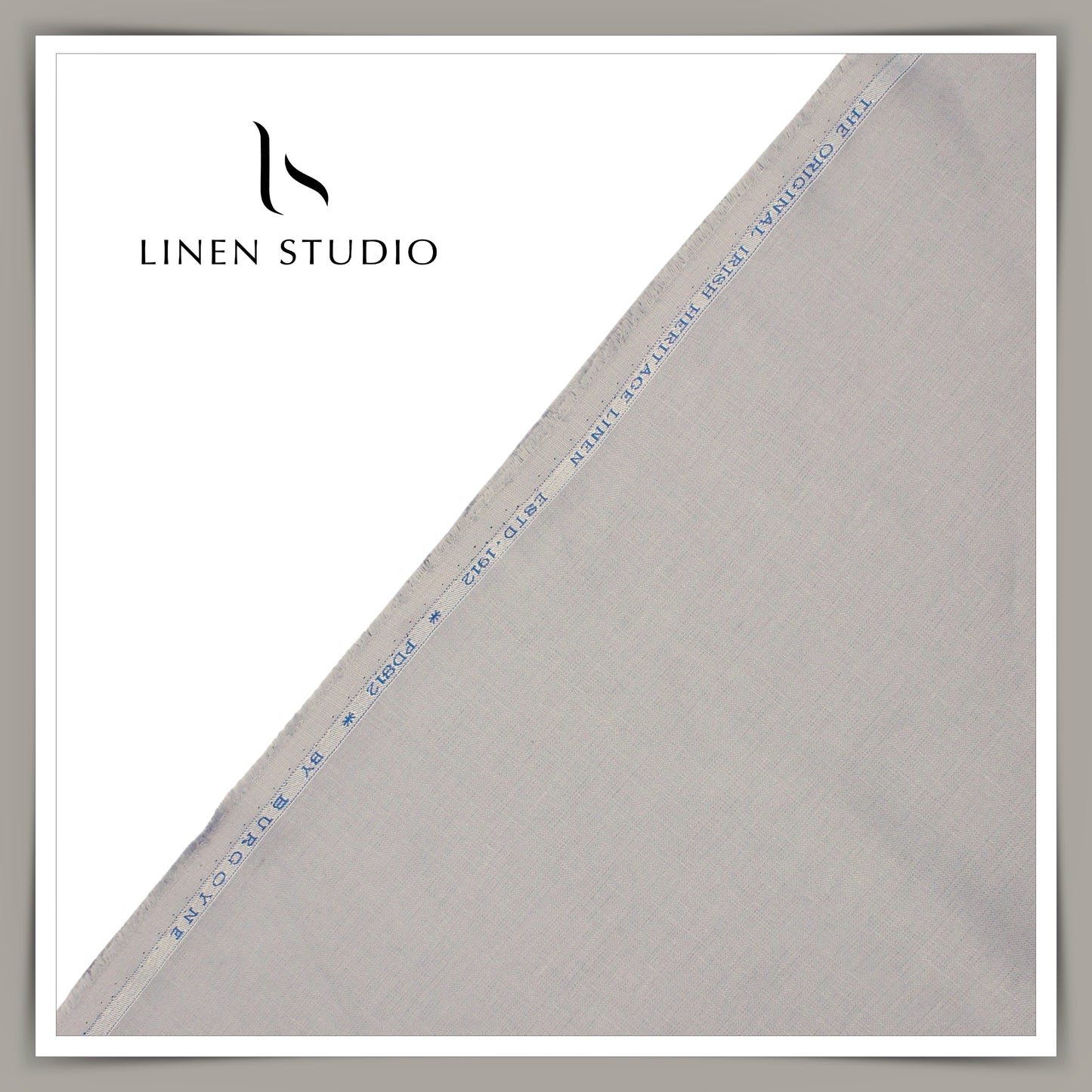 Burgoyne Premium Linen Suiting - Cloud Grey (Summer Collection)