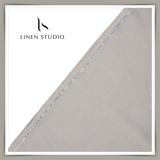 Burgoyne Premium Linen Suiting - Cloud Grey (Summer Collection)