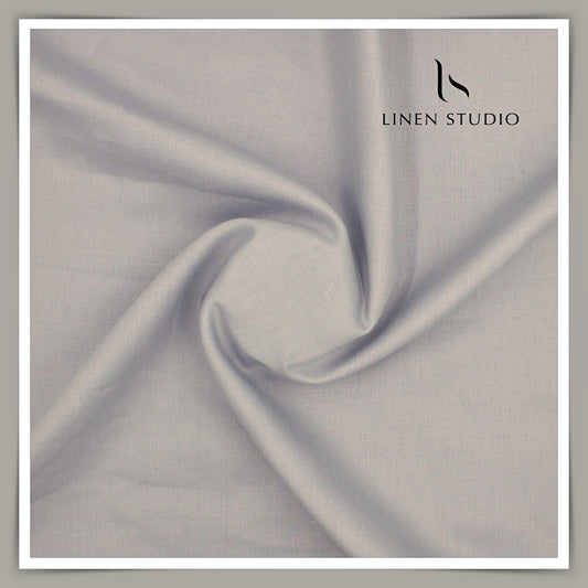 Burgoyne Premium Linen Suiting - Cloud Grey (Summer Collection)