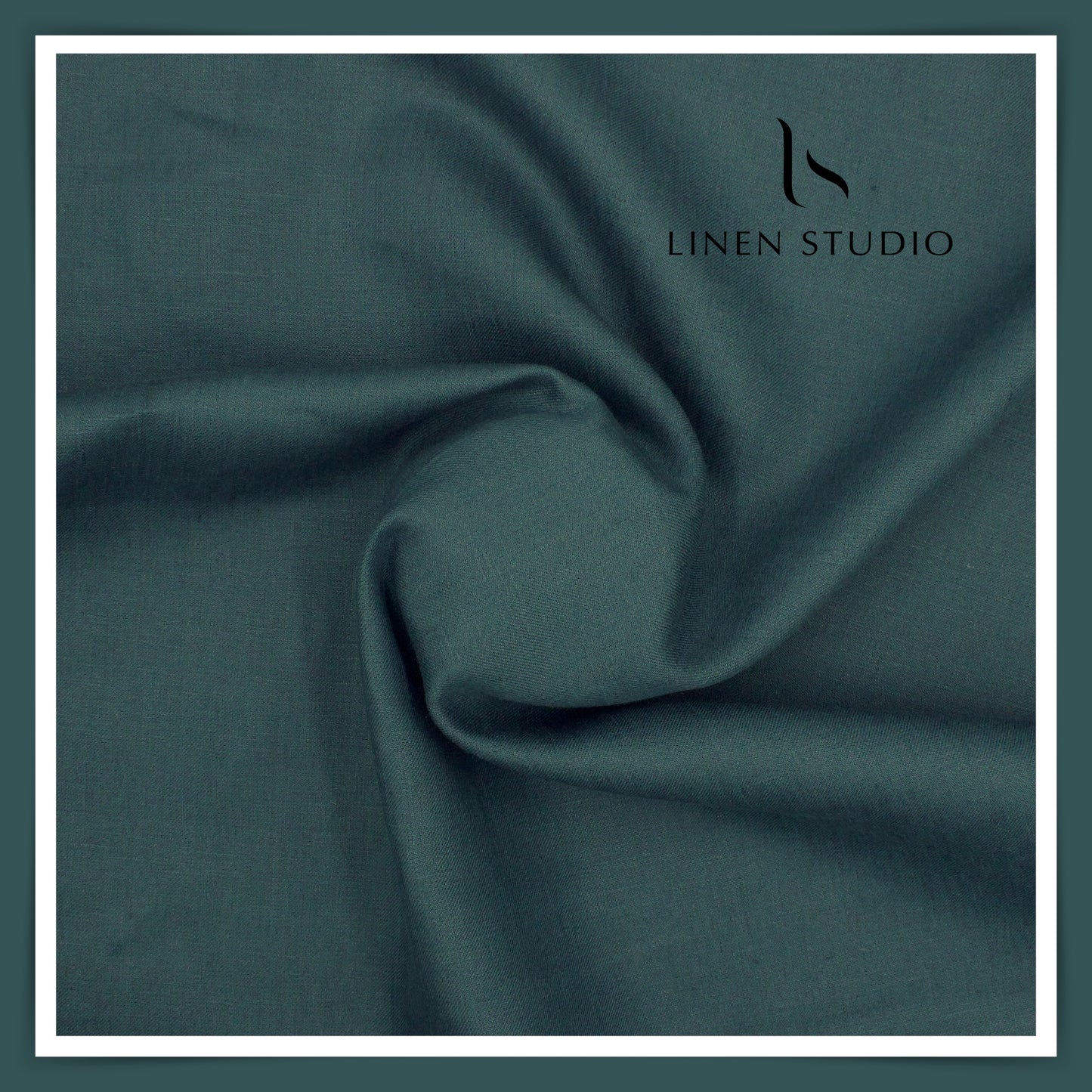 Burgoyne Premium Linen Suiting - Mineral Green (Summer Collection)