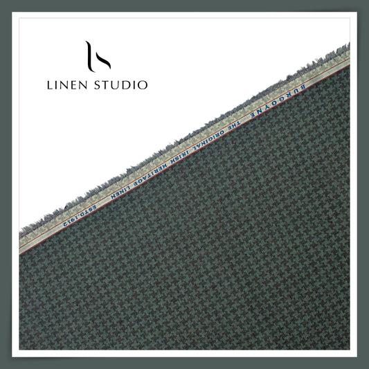 Burgoyne 70 Lea Premium Linen Jacquard Shirting - Retro Checks (NEW)