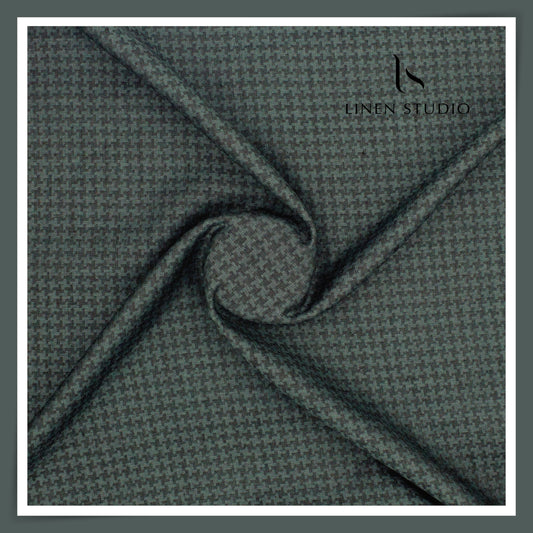 Burgoyne 70 Lea Premium Linen Jacquard Shirting - Retro Checks (NEW)