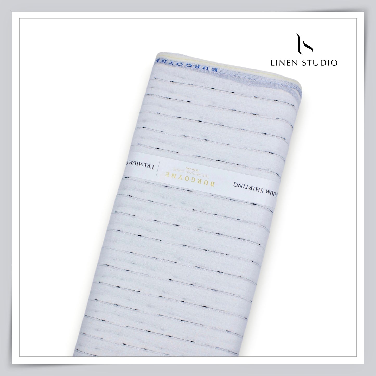60 Lea Pure Linen Shirting by Burgoyne - 17628/02 (NEW) (Limited Stock)