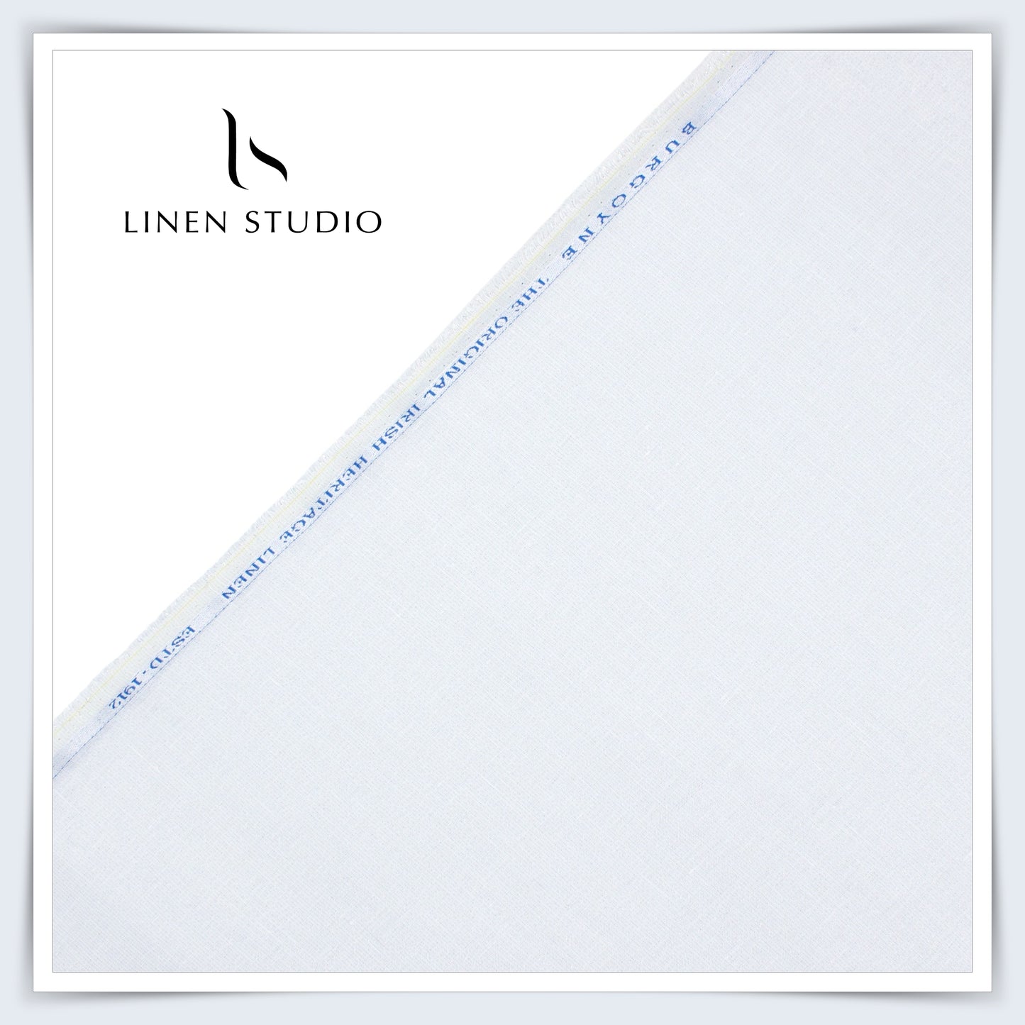 Burgoyne 70 Lea Exclusive Linen Shirting with FULL SILVER ZARI (Zoom In)