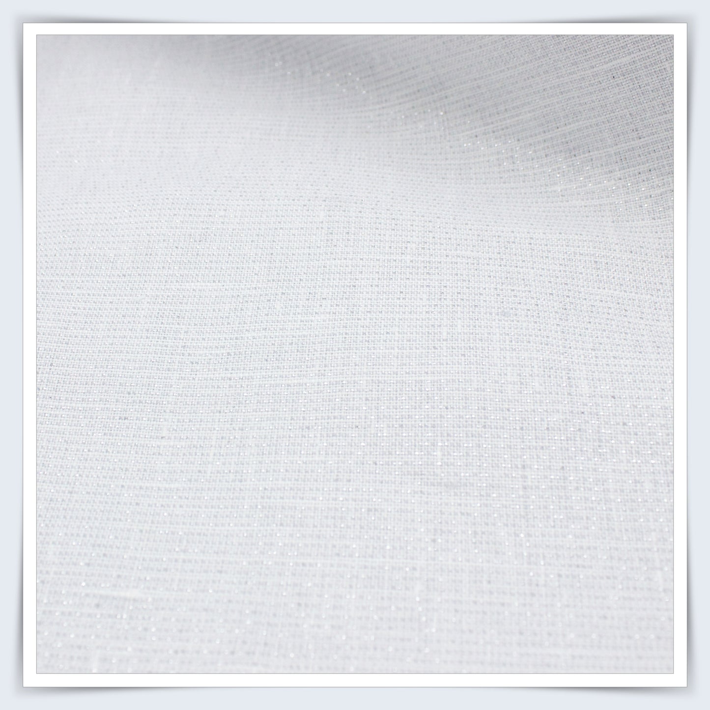 Burgoyne 70 Lea Exclusive Linen Shirting with FULL SILVER ZARI (Zoom In)