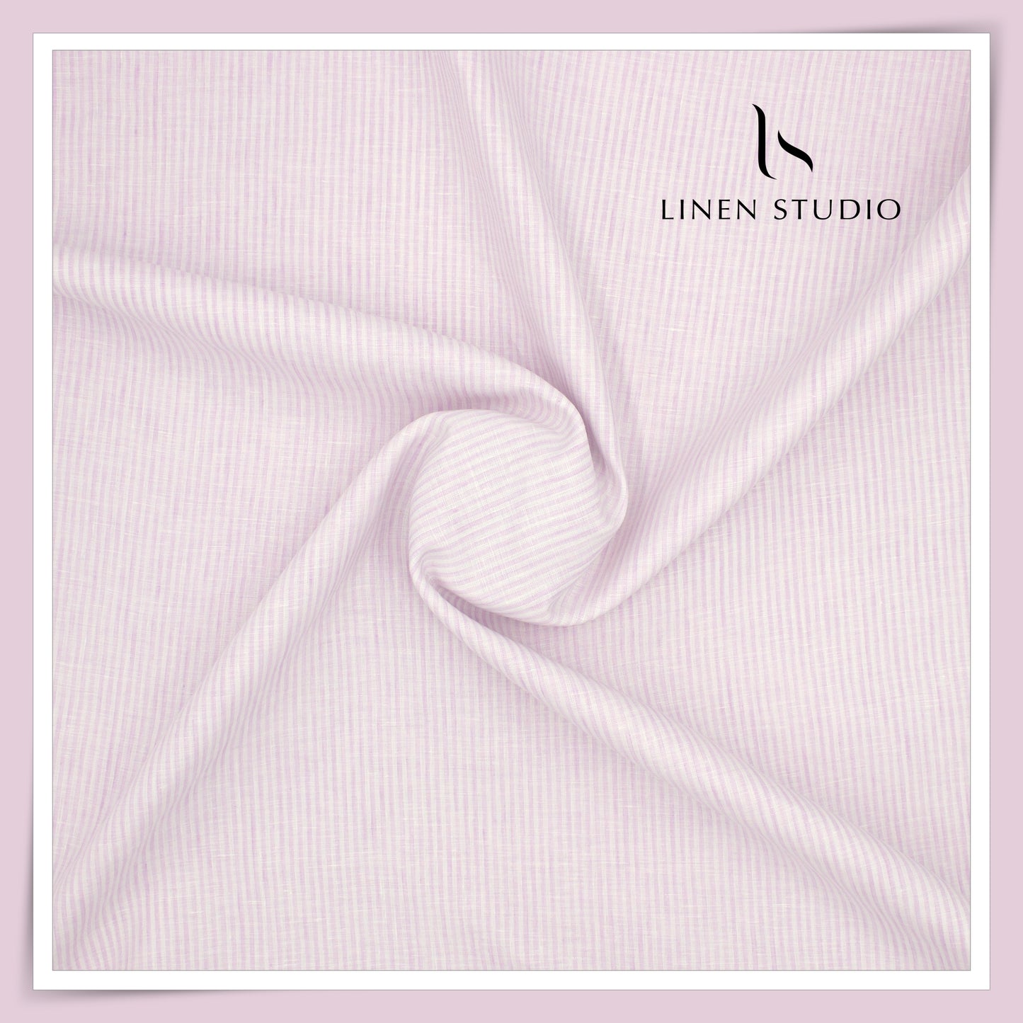 80 Lea Premium Shirting by Burgoyne - Classy Perfect Pink Stripes (NEW)