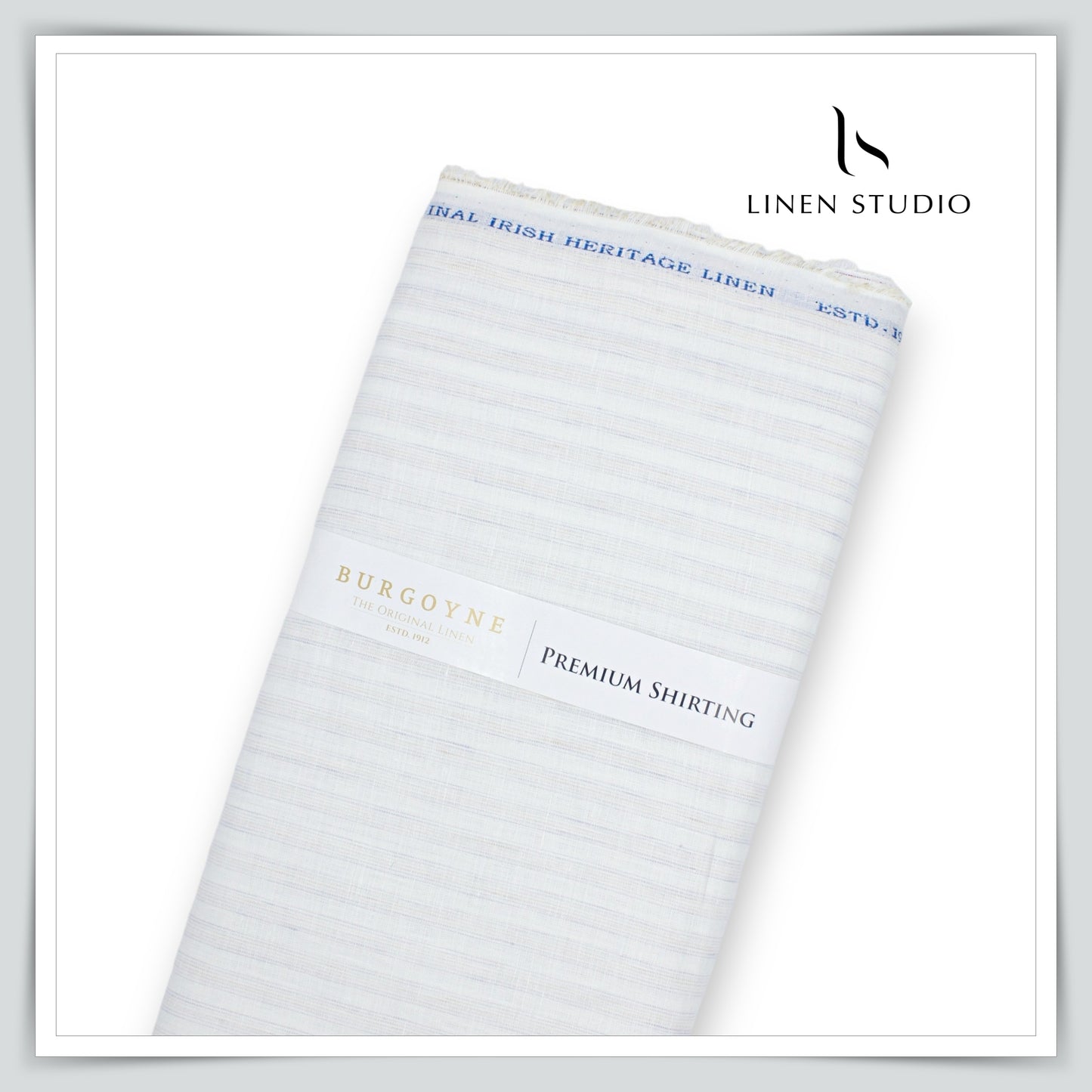 Burgoyne 80 Lea Luxury Shirting - Off White - Linen Studio
