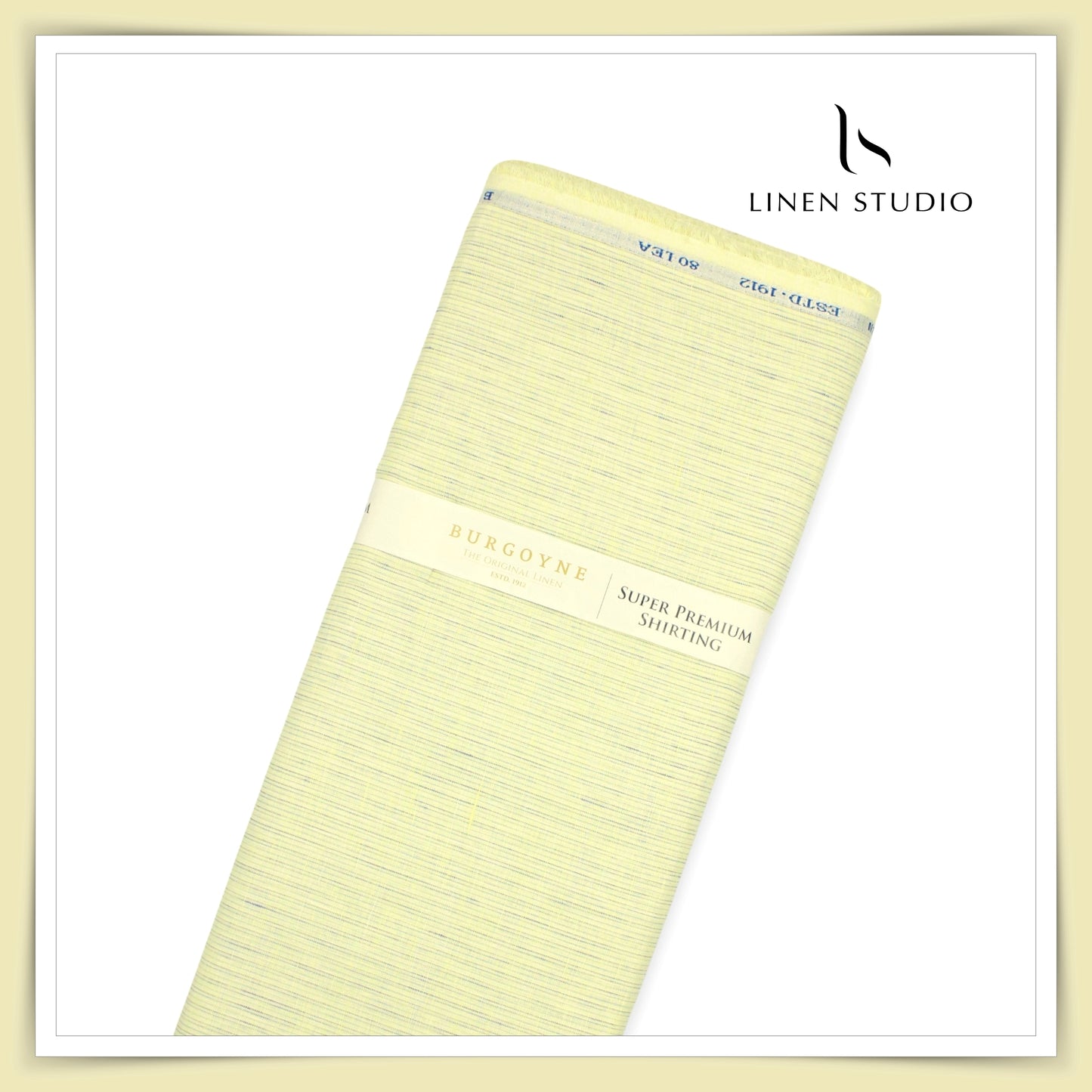 80 Lea Premium Shirting by Burgoyne - Mimosa Stripes (NEW)