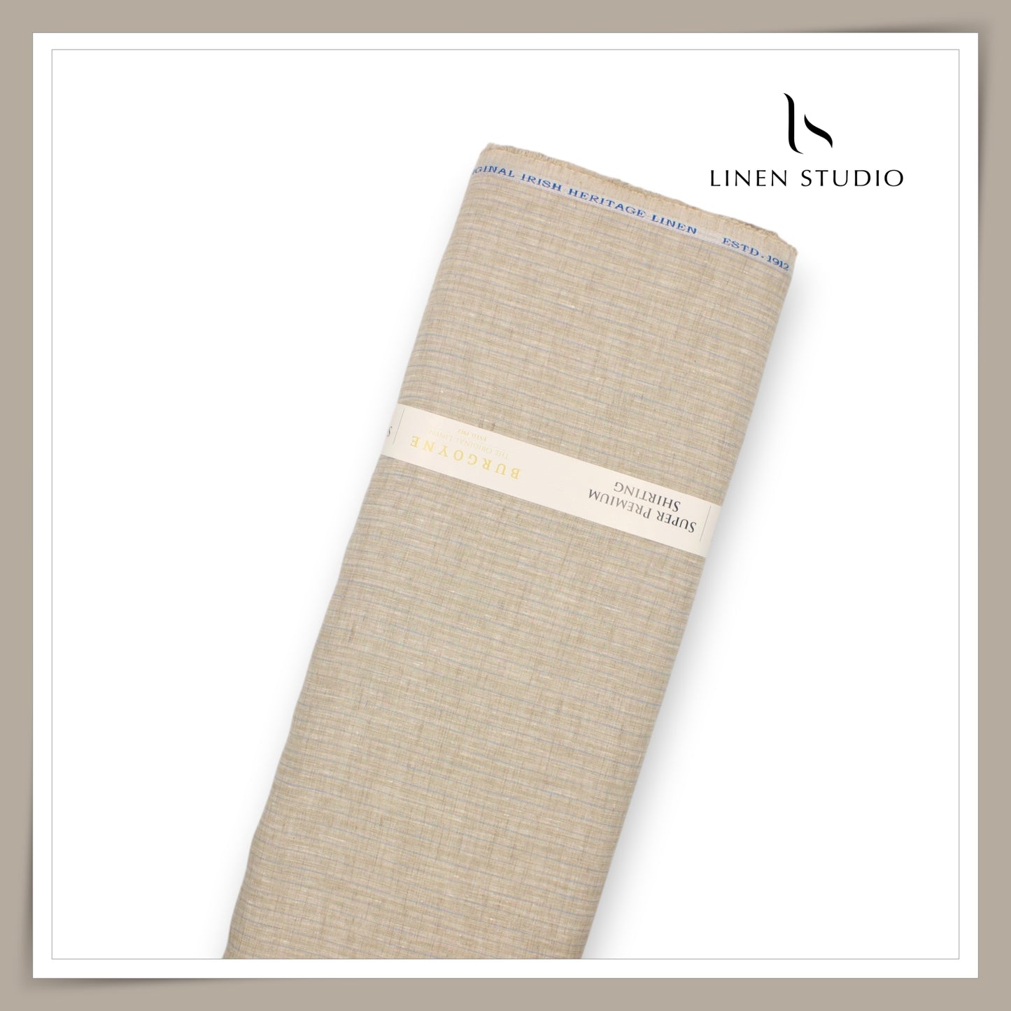 80 Lea Pure Linen Premium Shirting by Burgoyne - 13787/08 (NEW)