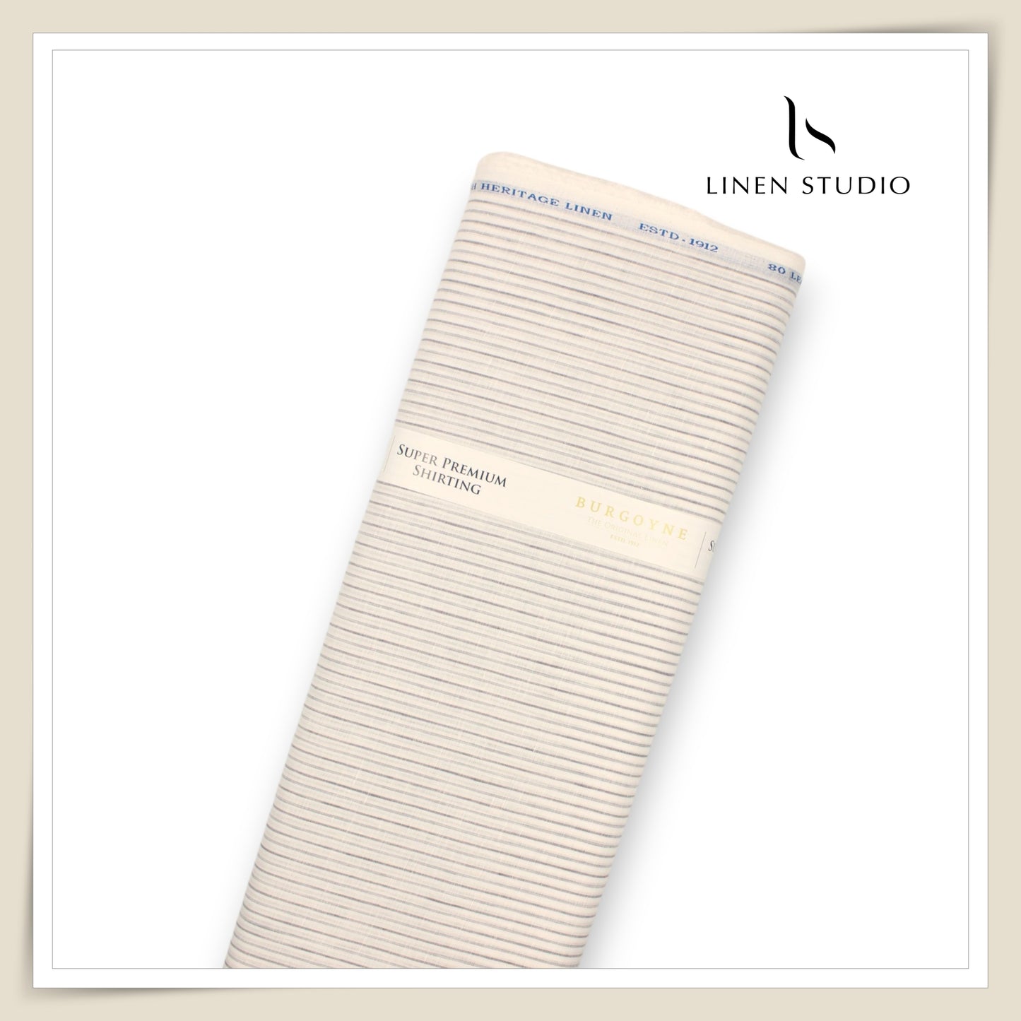 80 Lea Pure Linen Premium Shirting by Burgoyne - 14032/01 (NEW)