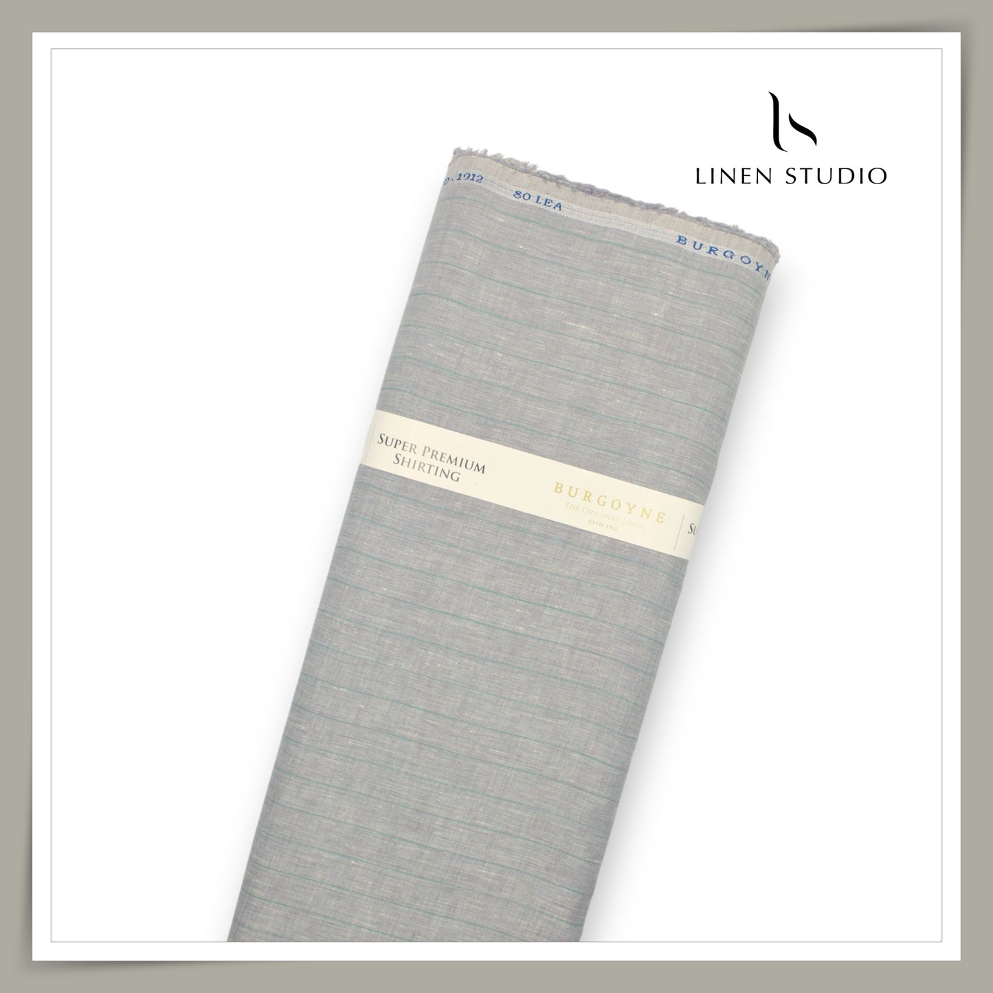 80 Lea Pure Linen Premium Shirting by Burgoyne - 14102/02 (NEW)