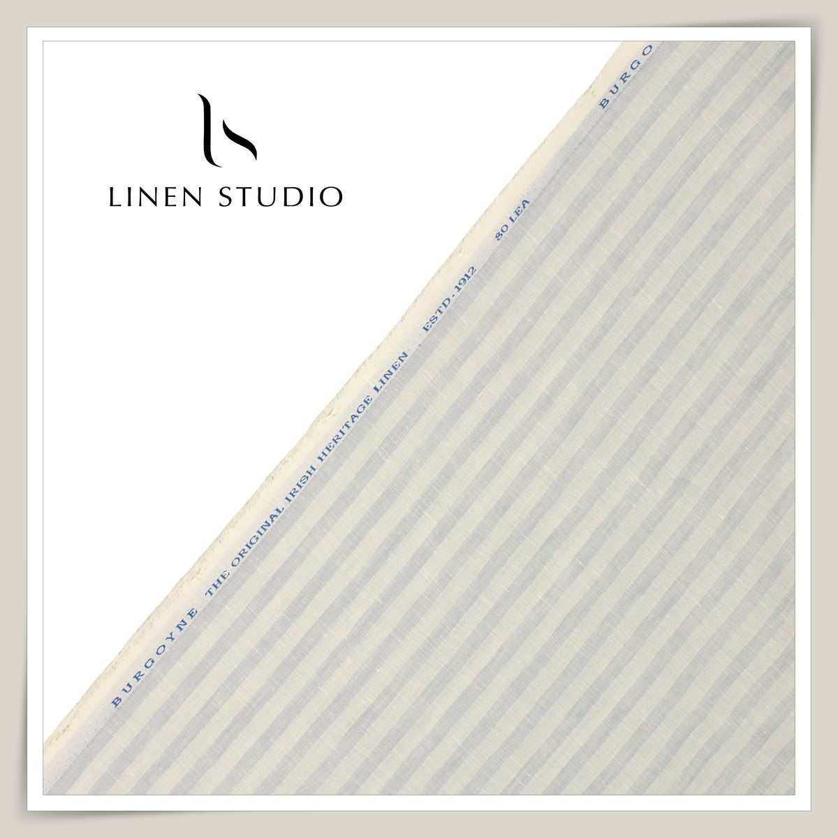 80 Lea Pure Linen Premium Shirting by Burgoyne - 14163/01 (NEW)