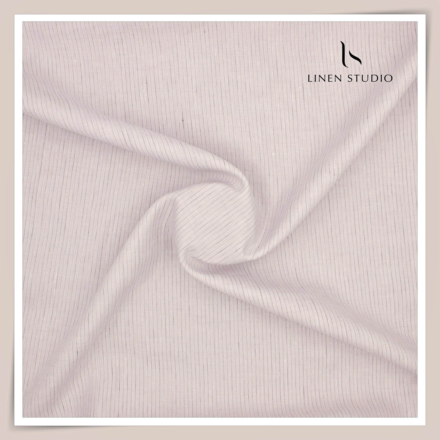 80 Lea Premium Shirting by Burgoyne - Pastel Pink Stripes (NEW)