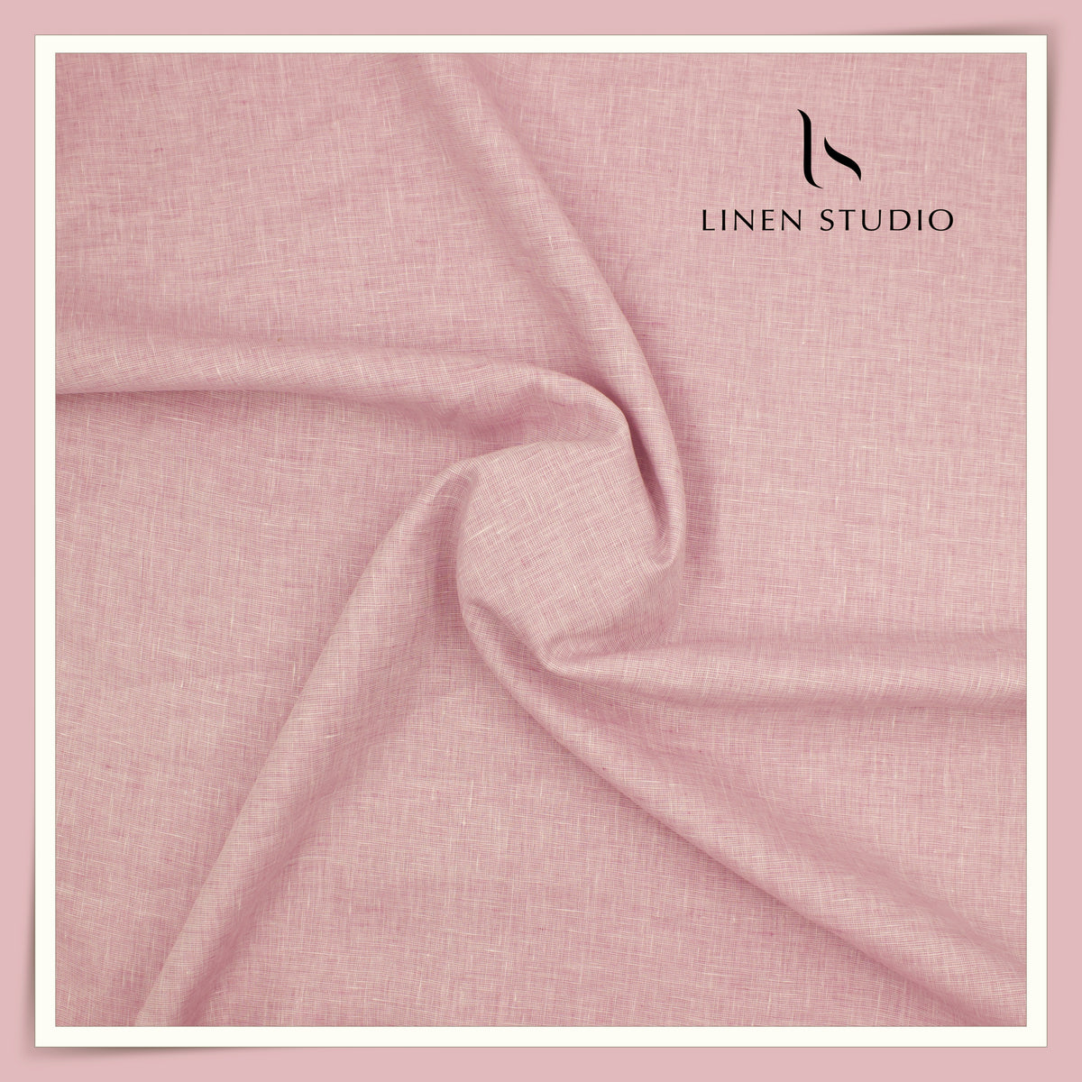 Burgoyne Premium Linen 70 Lea Textured Shirting - Pink Blossom (NEW) (Most Liked)