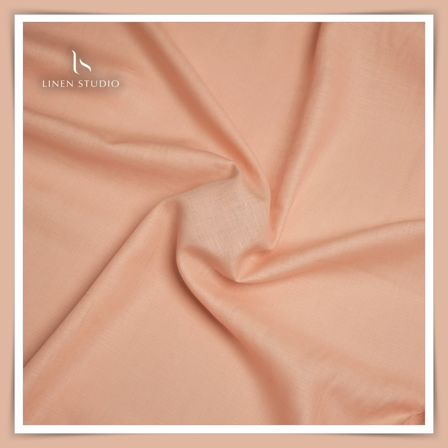 Burgoyne Premium Linen 70 Lea - Melon Orange (Last few mtrs)