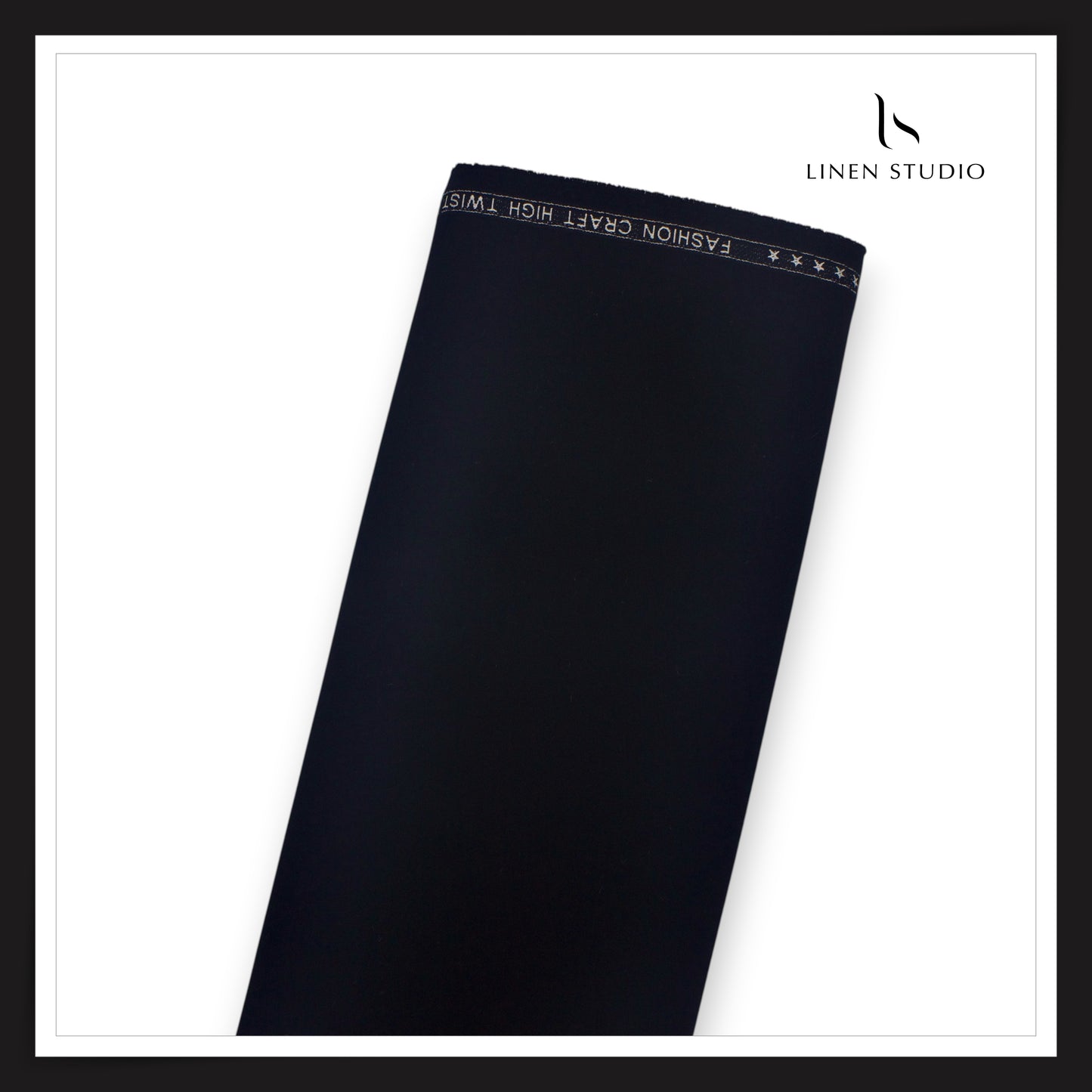 GABANA FROM INDONESIA HIGHEST QUALITY 120'S POLYNOSIC SUITING - VANTA BLACK (NEW)